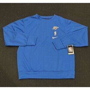 Nike Oklahoma City Thunder 2024 Authentic Warmup Shirt NBA Engineered Men MEDIUM